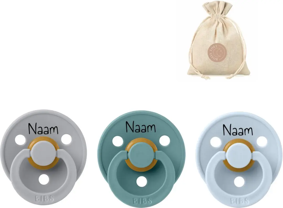 BIBS T1 Fopspeen met naam