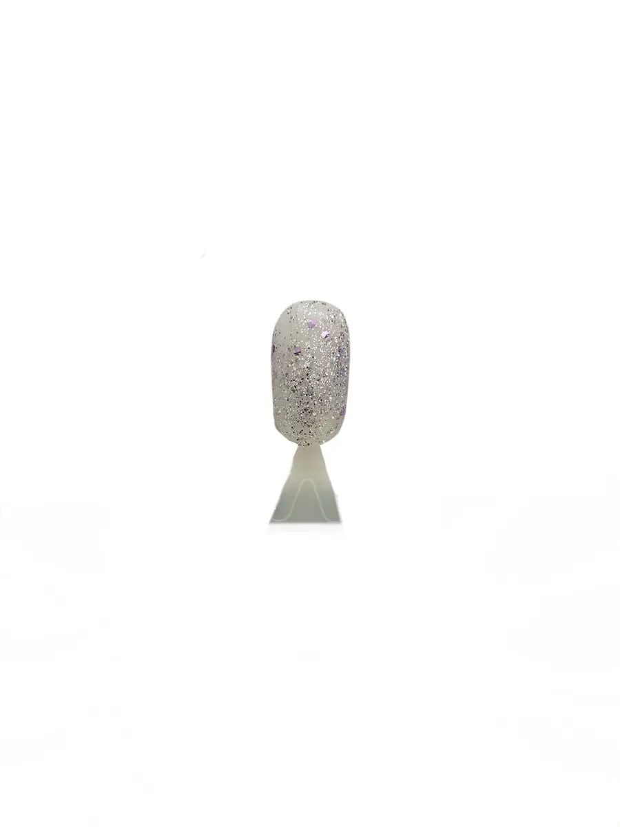 Leticia Well Nagellak 383 - Transparant met Zilver/Lila Glitters 13ml