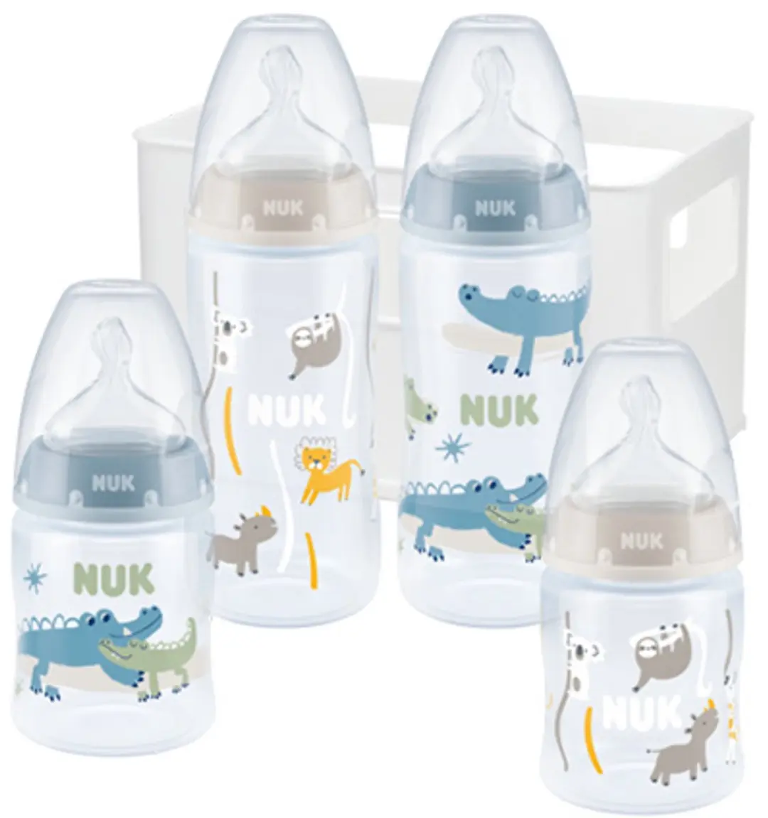 NUK First Choice+ Hart Babyfles 150ml - Wit