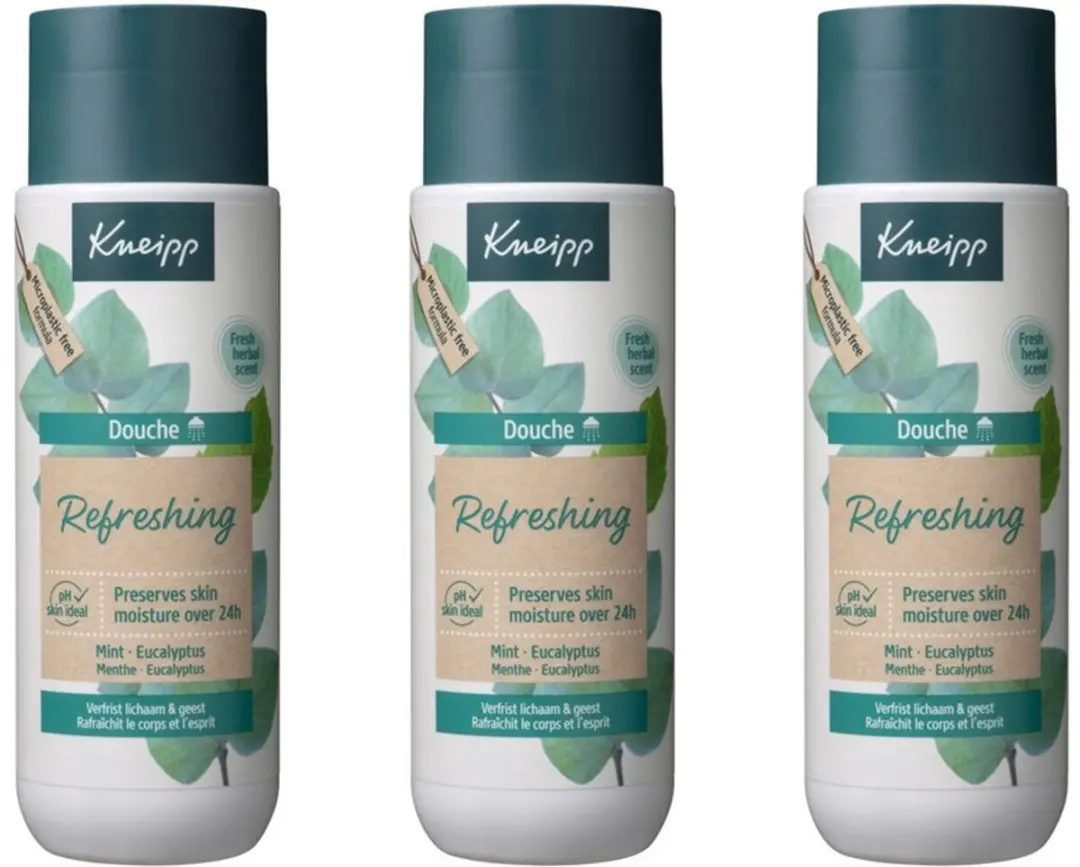 Kneipp Douchegel Refreshing Mint & Eucalyptus 3x200ml