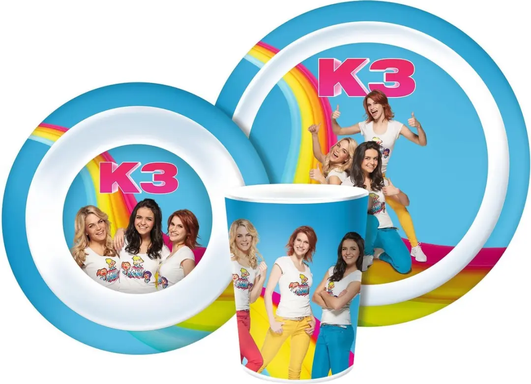 K3 Kinderservies Melamine Eetset 3-delig