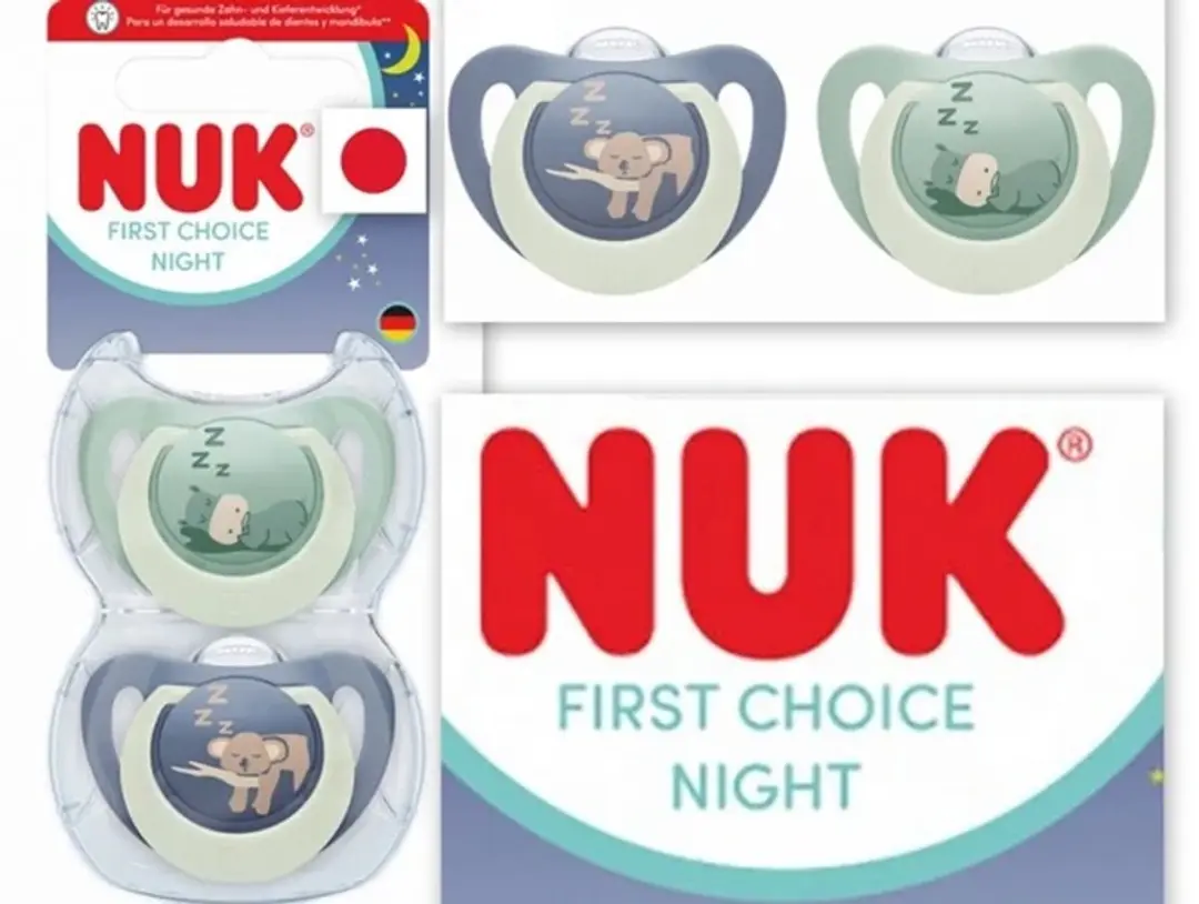 NUK First Choice Fopspeen Lichtgevend 2 Stuks