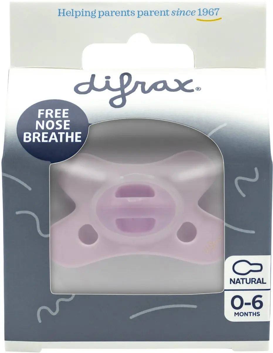 Difrax Fopspeen Uni Edelsteen Rose Quartz 0-6mnd