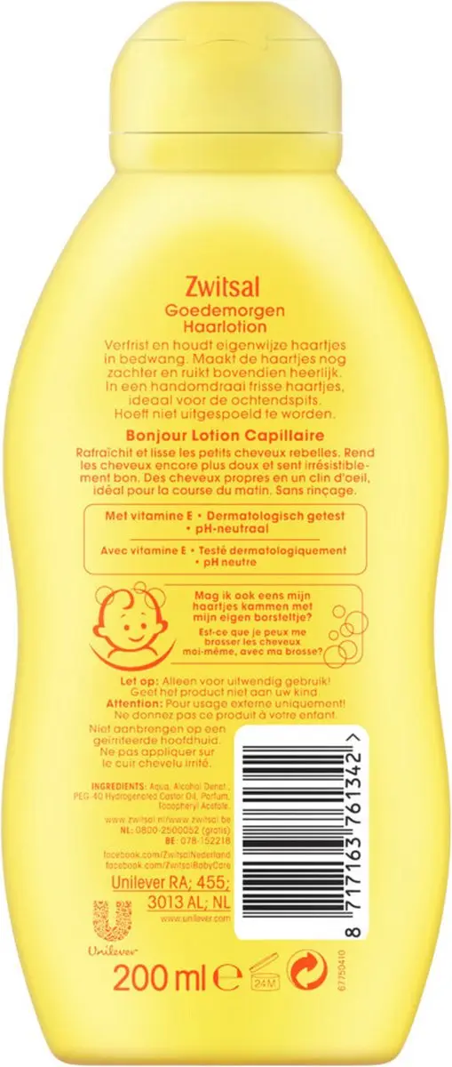 Zwitsal Baby Haarlotion Goedemorgen 200ml
