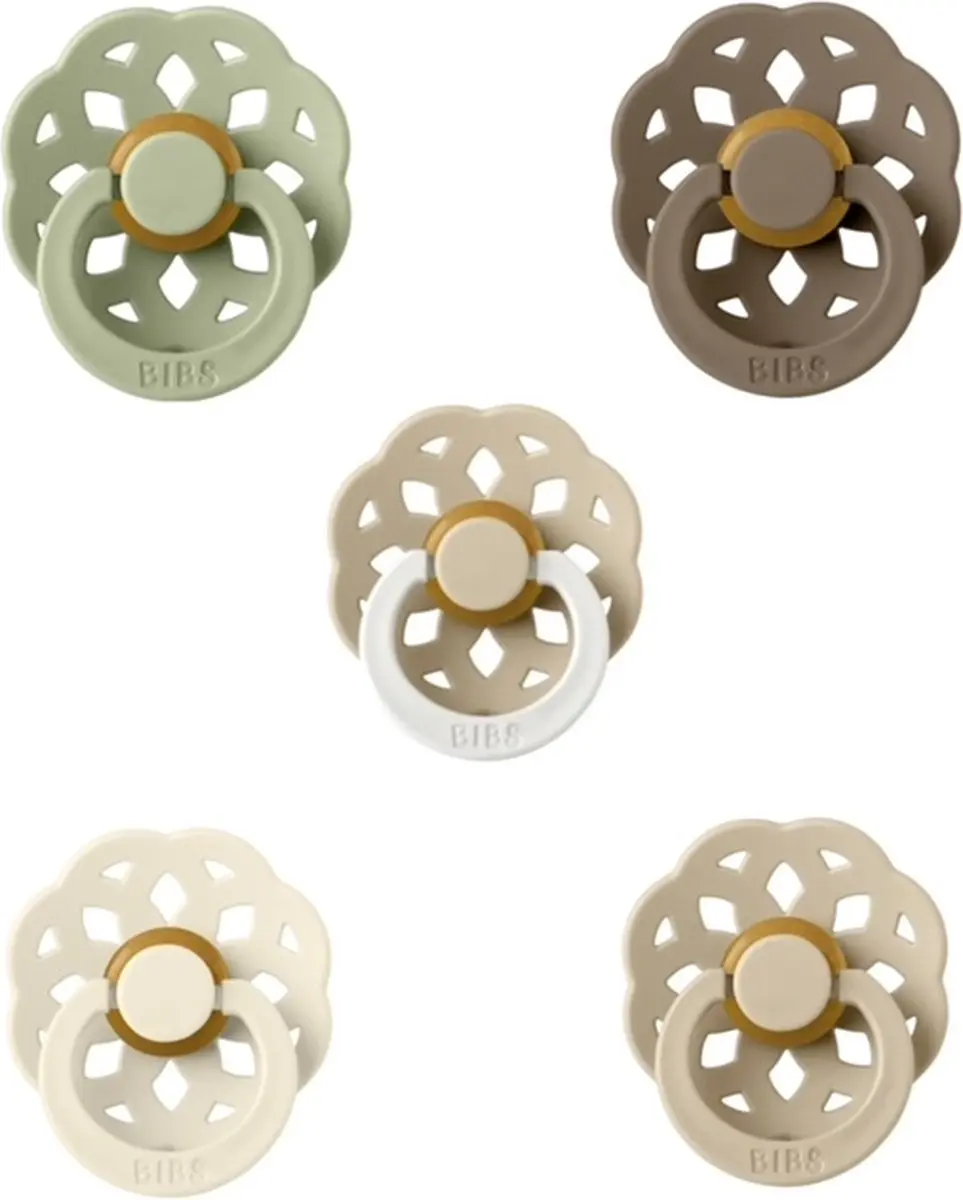 BIBS Boheme Fopspeen Set 5 Stuks