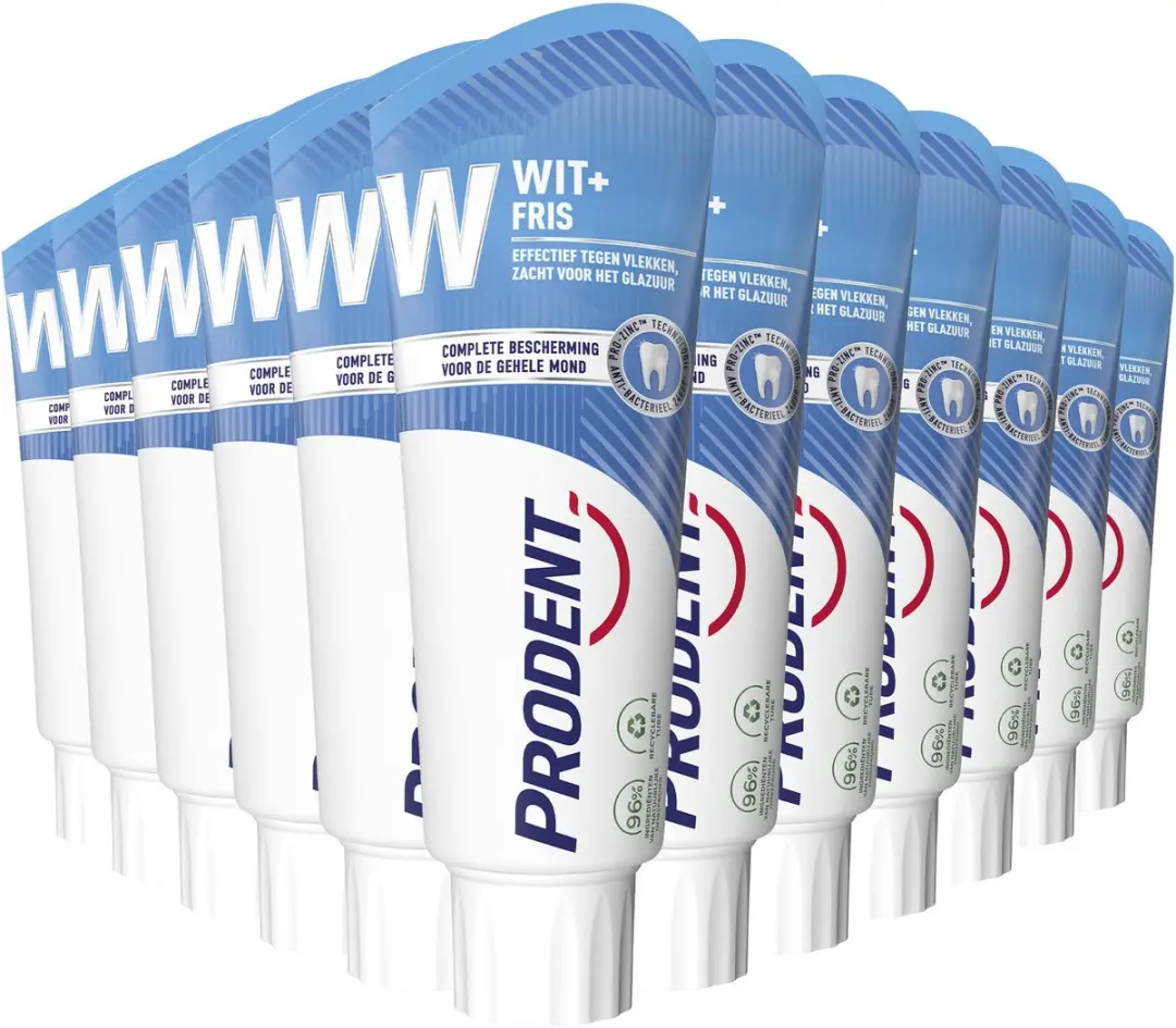 Prodent Tandpasta Wit + Fris - 12x75ml