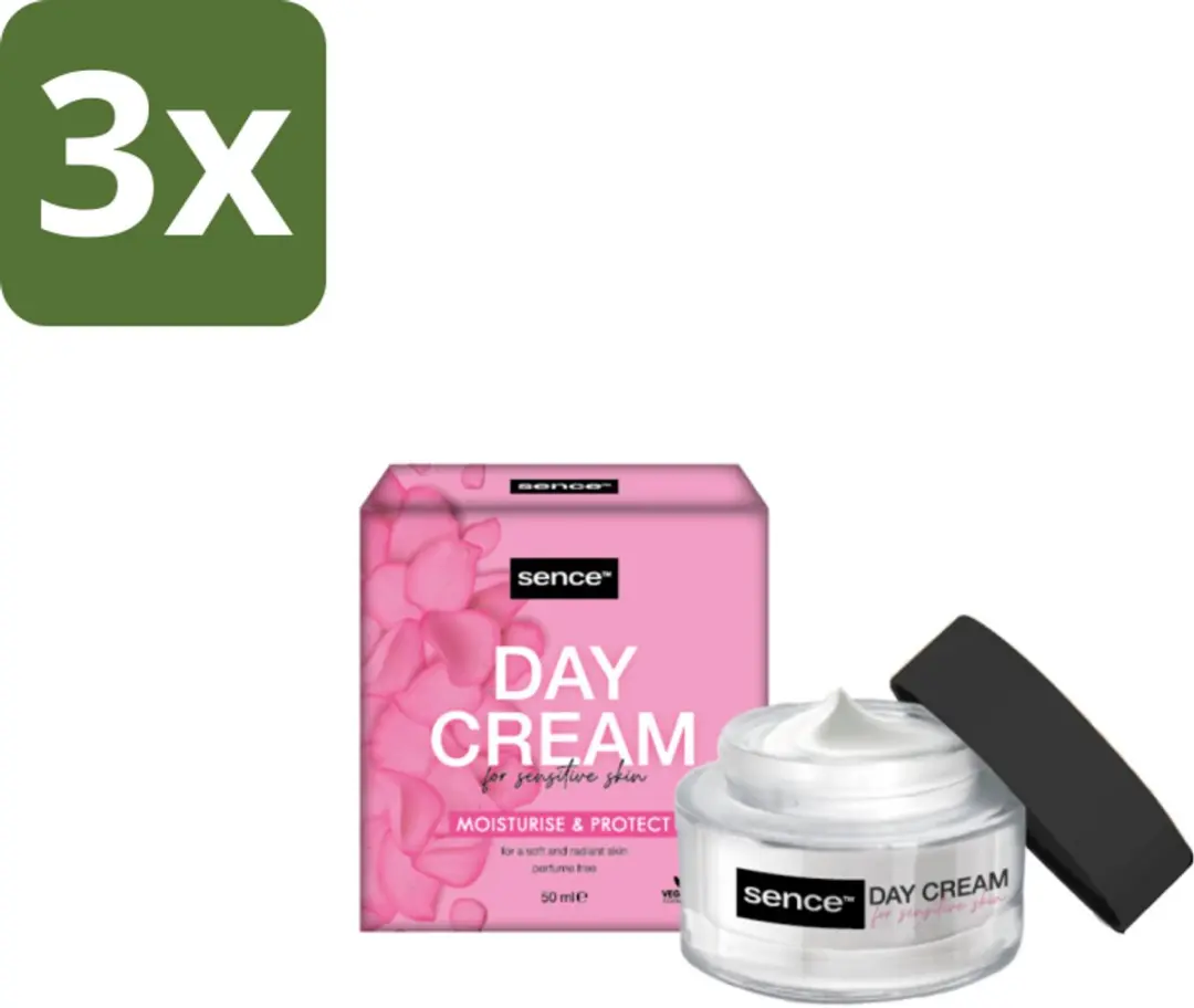 Sence Dagcrème Gevoelige Huid 50ml - 3 Stuks