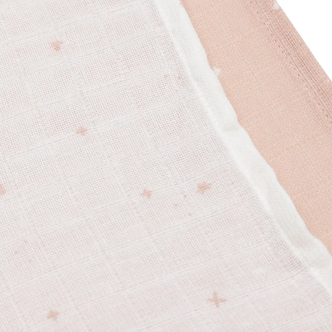 Jollein Hydrofiele Doekjes Small 70x70cm Twinkling Wild Rose - 3 Stuks