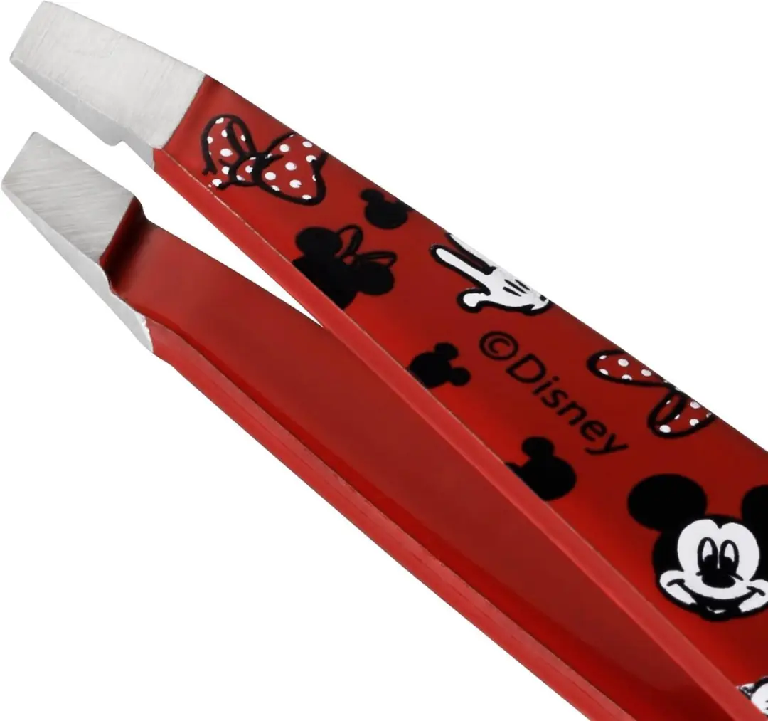 Tweezerman Mini Slant Pincet Mickey & Minnie - Wenkbrauwen - Roestvrij staal