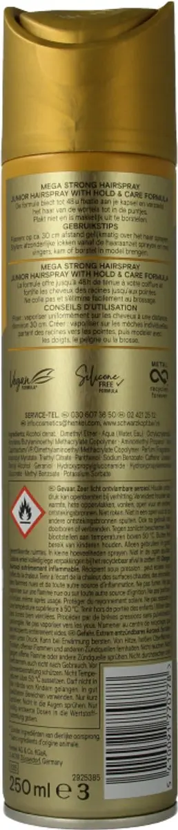 Taft Junior Haarspray Mega Strong 250ml