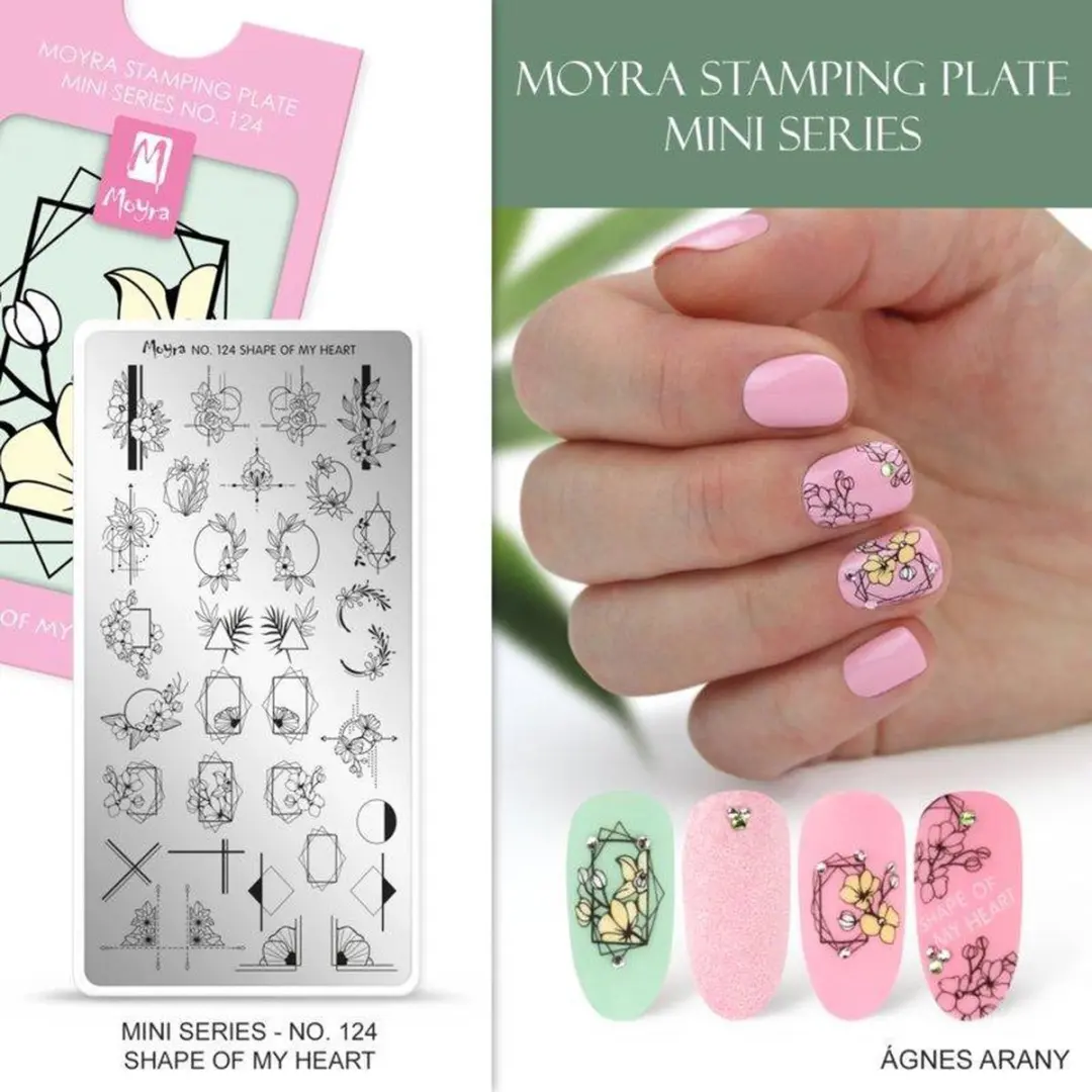 Moyra Mini Stamping Plate M124 Shape of my Heart