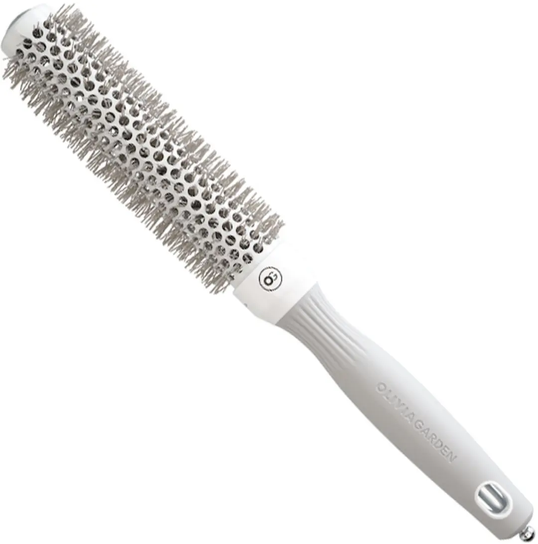 Olivia Garden Expert Blowout Speed Wavy Föhnborstel - Wit-Grijs