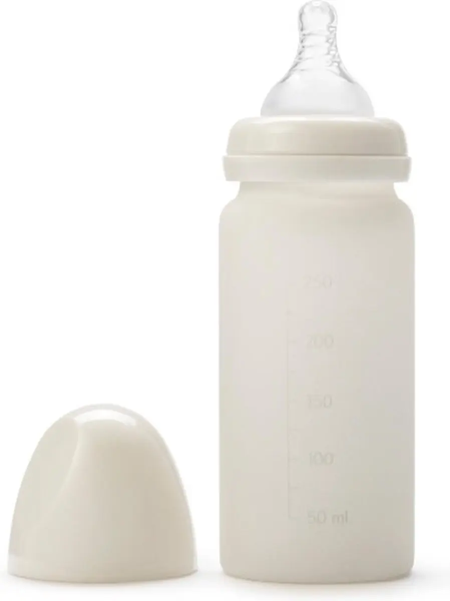Elodie Glazen Babyfles 270ml - Vanilla White