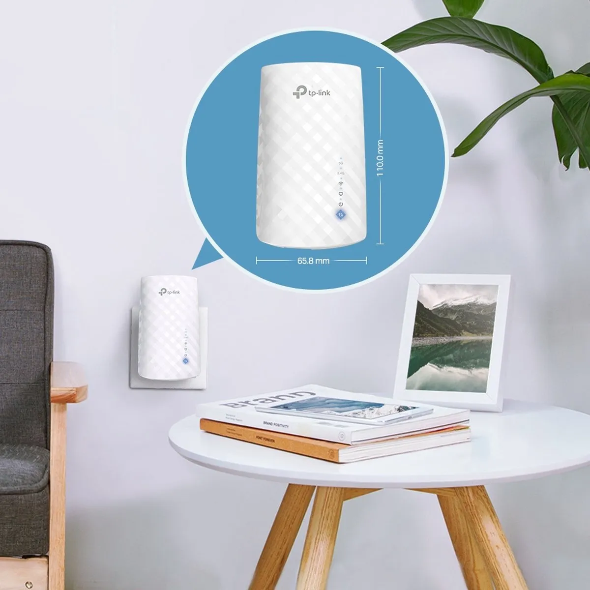TP-Link RE190 Wifi Versterker 433 Mbps - Wit