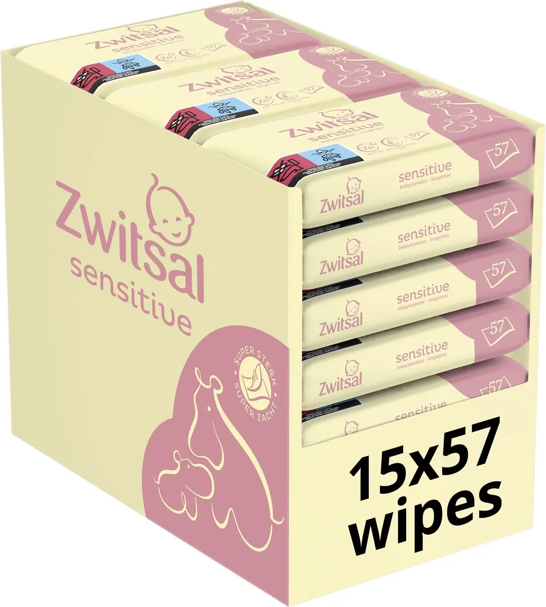 Zwitsal Sensitive Billendoekjes 855 Stuks