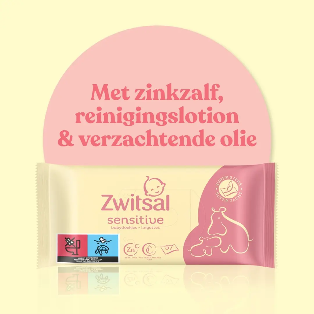 Zwitsal Sensitive Billendoekjes 855 Stuks - 15x57