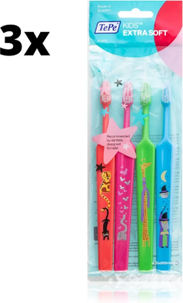 TePe Kids Zoo Extra Soft Tandenborstels