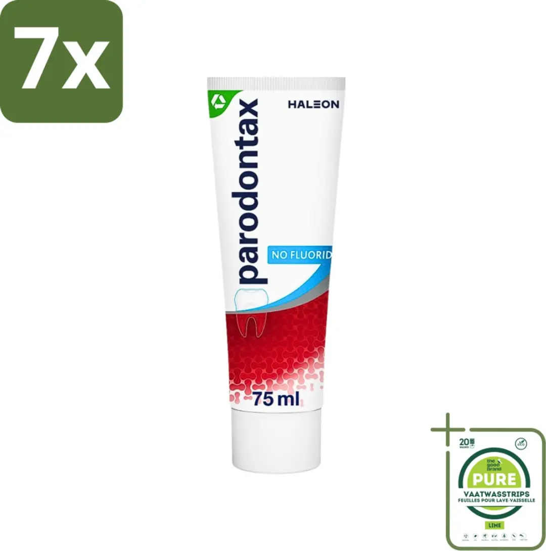 Parodontax Fluoridevrij Tandpasta 75ml - 7 Stuks
