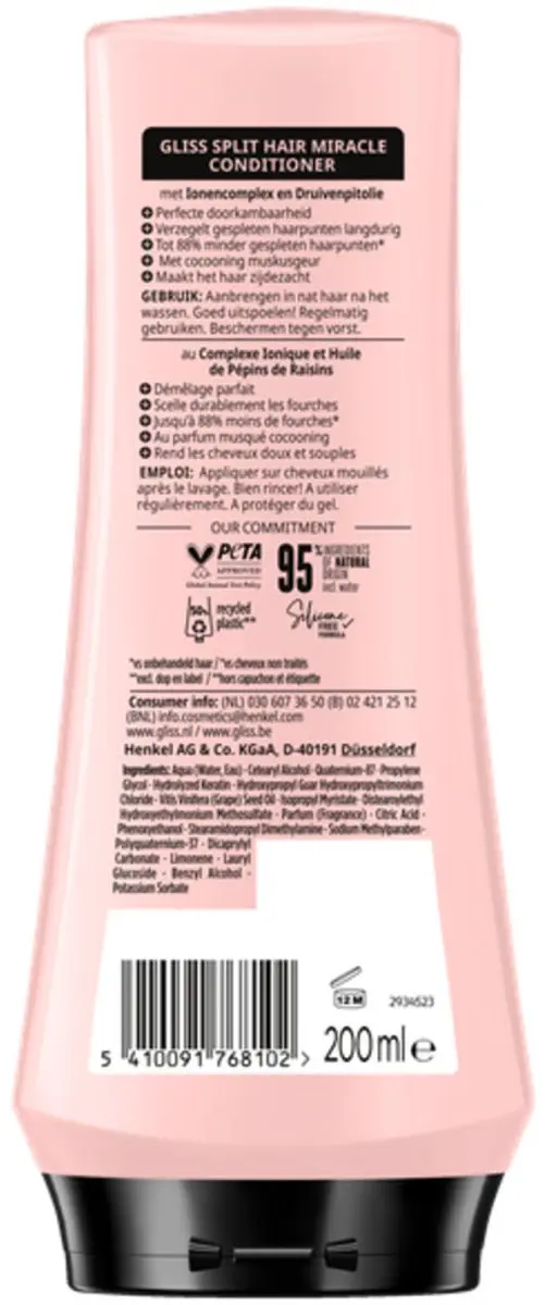Gliss Split Hair Miracle Conditioner 200ml