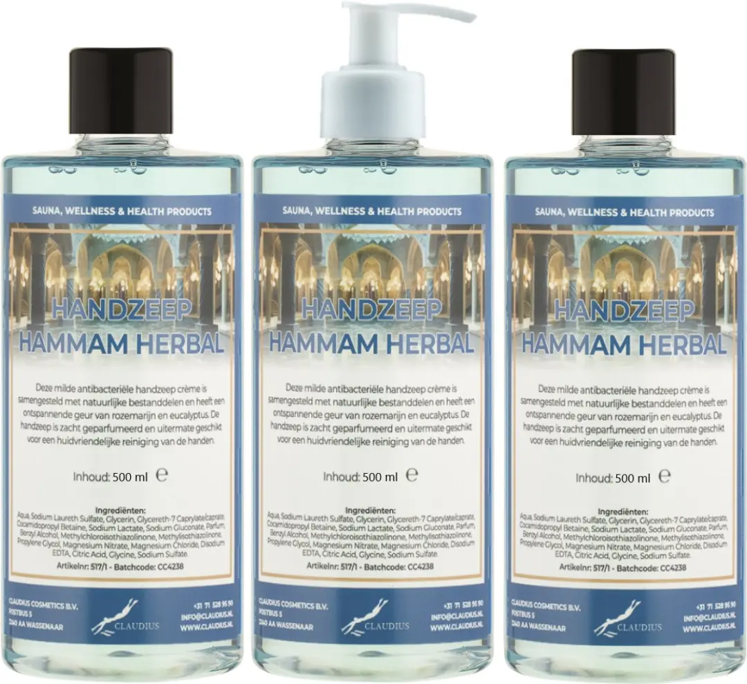 Splashbox Cosmetics Hammam Herbal Handzeep 500ml