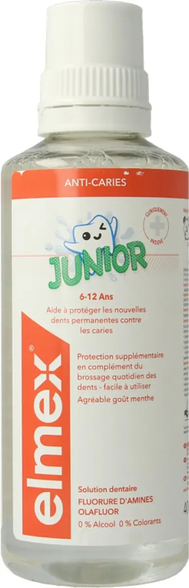 Elmex Junior Tandspoeling 400ml - 6-12 Jaar