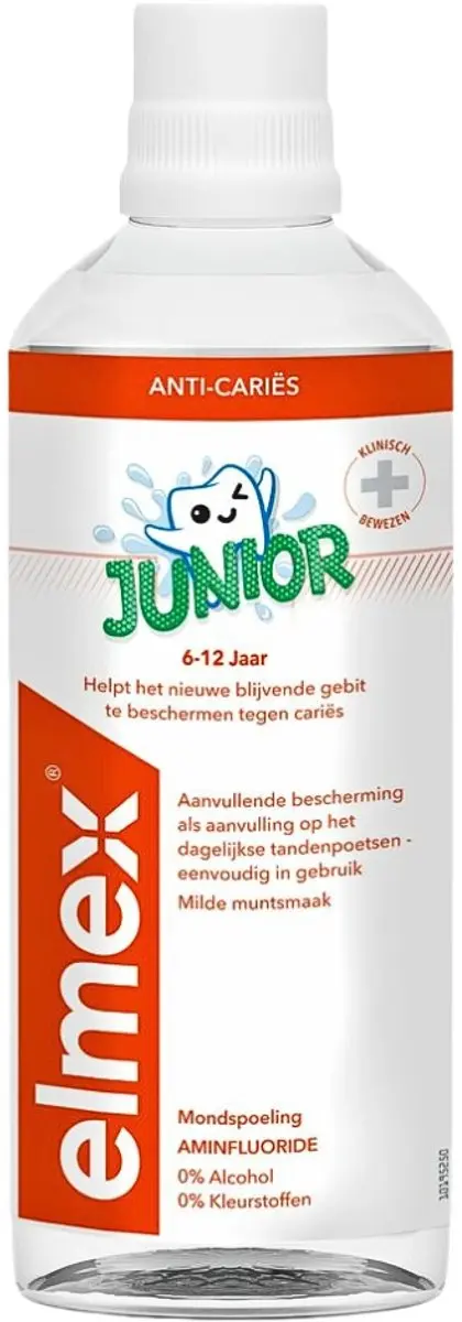 Elmex Junior Tandspoeling 400ml - 6-12 Jaar