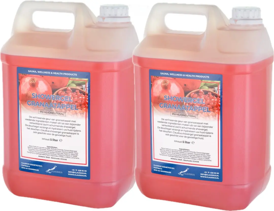 Splashbox Cosmetics Claudius Douchegel Granaatappel 5L