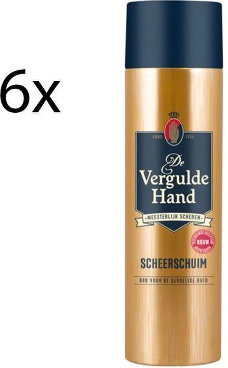 Vergulde Hand Scheerschuim Original - 6x250ml