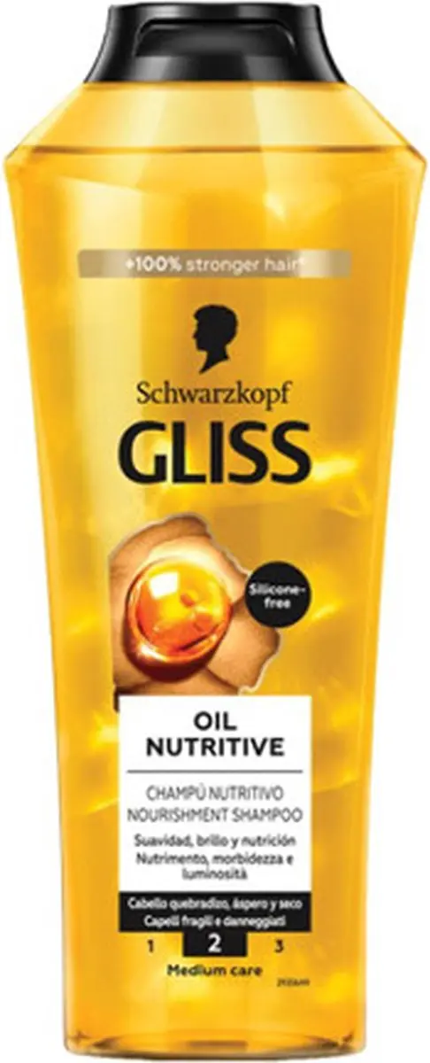 Gliss Kur Shampoo Oil Nutritive 400ml - 6 Stuks