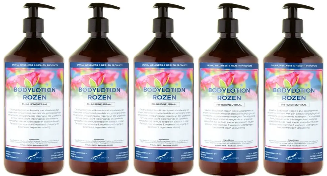 Splashbox Cosmetics Bodylotion Rozen 1L - 5 Stuks