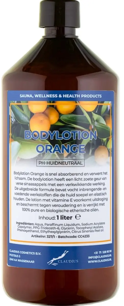 Splashbox Cosmetics Bodylotion Orange 1L