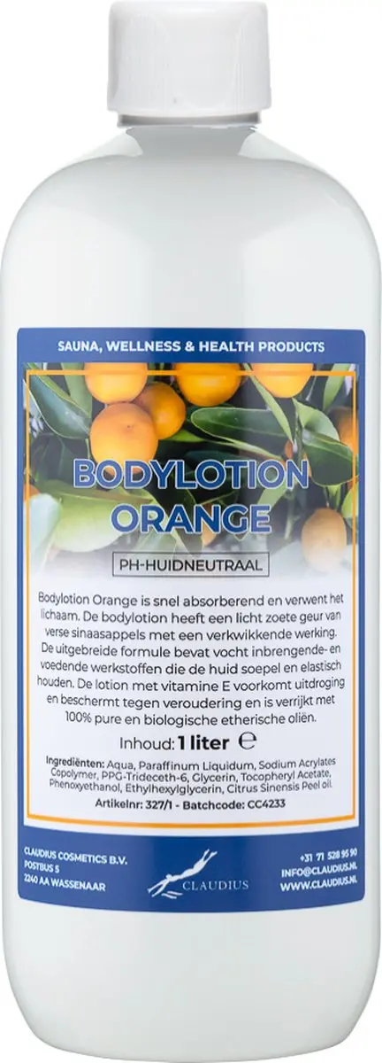 Splashbox Cosmetics Bodylotion Orange 1L