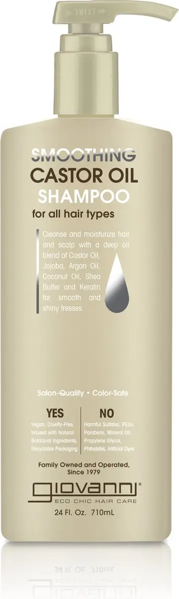 Giovanni Cosmetics Smoothing Castor Oil Shampoo 710ml