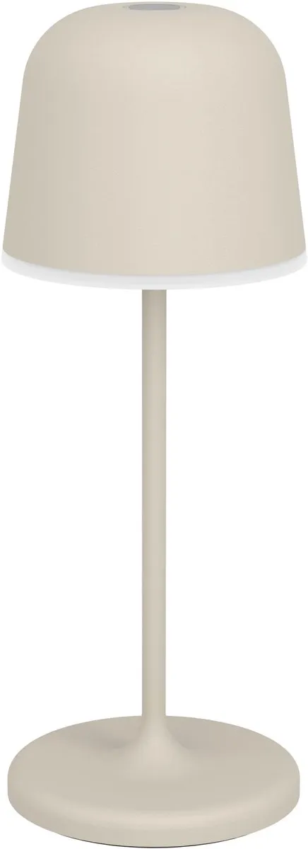 Eglo Mannera-S Tafellamp - Oplaadbaar 28u - Zandkleur/Wit