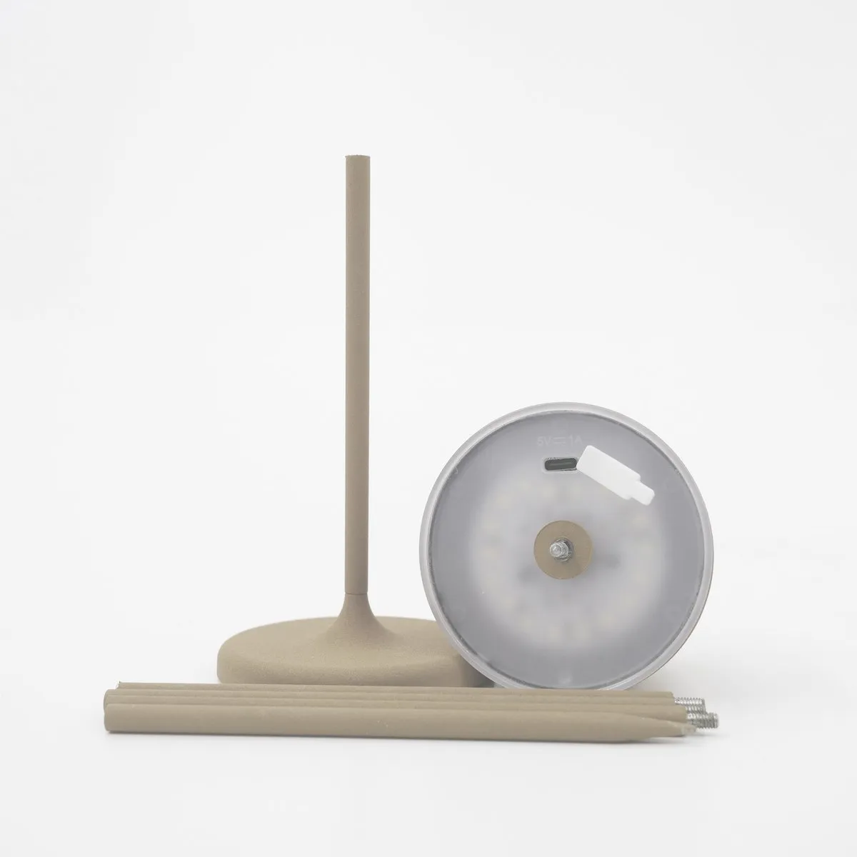 Eglo Mannera-S Tafellamp - Oplaadbaar 28u - Zandkleur/Wit