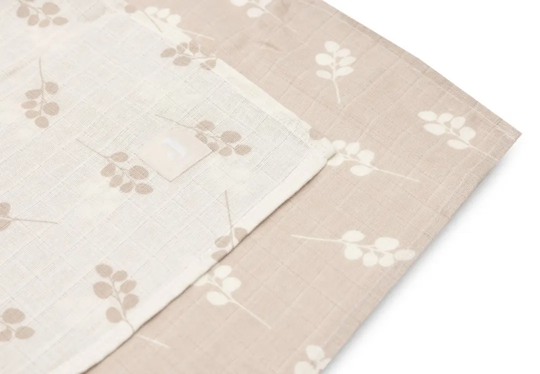 Jollein Hydrofiele Doek Large 115x115cm Twig Wild Rose - 2 Stuks