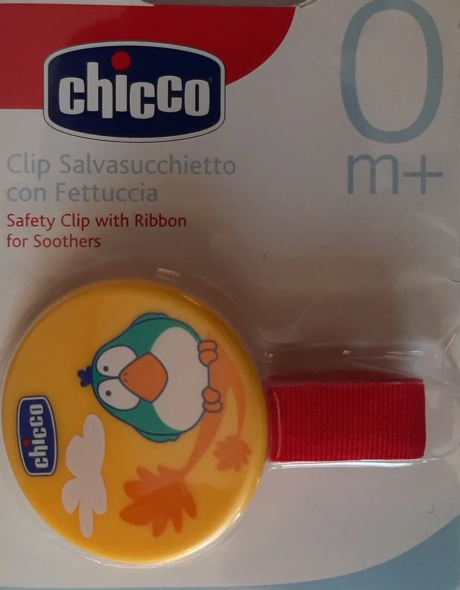 Chicco Fopspeenlint Uil - Geel/Rood