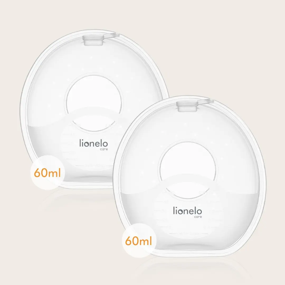Lionelo Milky Simple Melkcollectoren - 2x60ml - Wit - afbeelding 6 van 6
