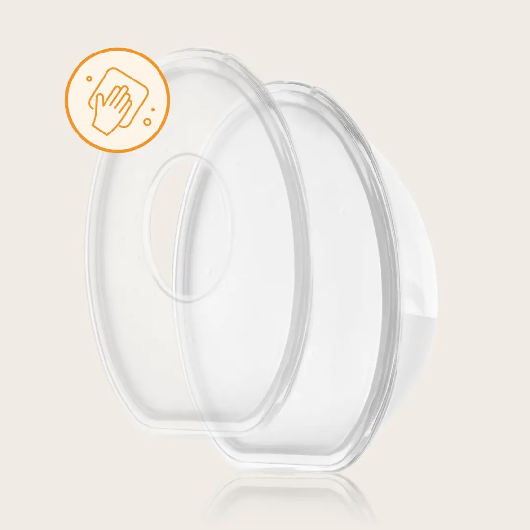 Lionelo Milky Simple Melkcollectoren - 2x60ml - Wit