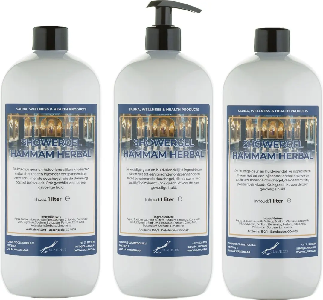Splashbox Cosmetics Hammam Herbal Douchegel 3x1L