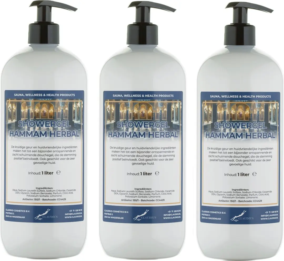 Splashbox Cosmetics Hammam Herbal Douchegel 3x1L
