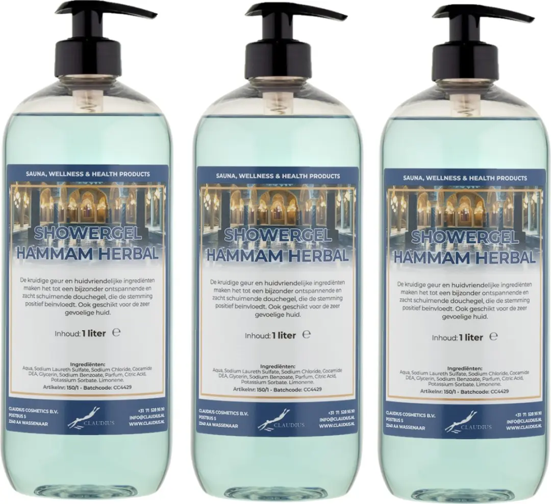 Splashbox Cosmetics Hammam Herbal Douchegel 3x1L