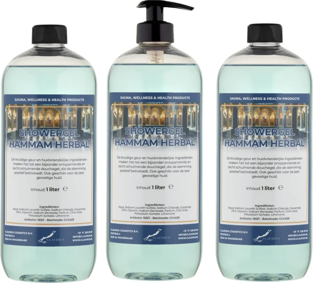 Splashbox Cosmetics Hammam Herbal Douchegel 3x1L