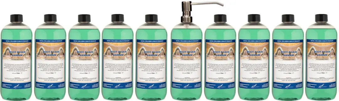 Splashbox Cosmetics Body & Hair Hamam 1L - 10 Stuks