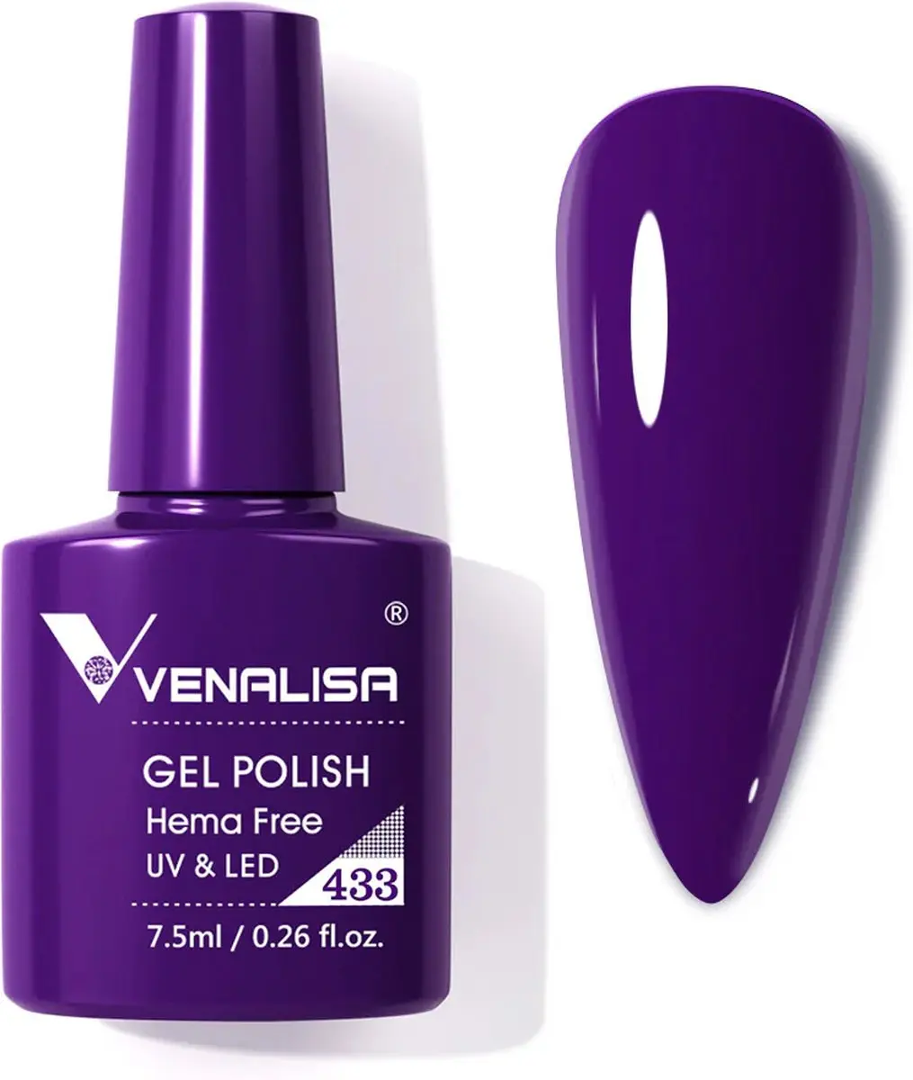 Venalisa UV Gellak Donker Paars 7.5ml