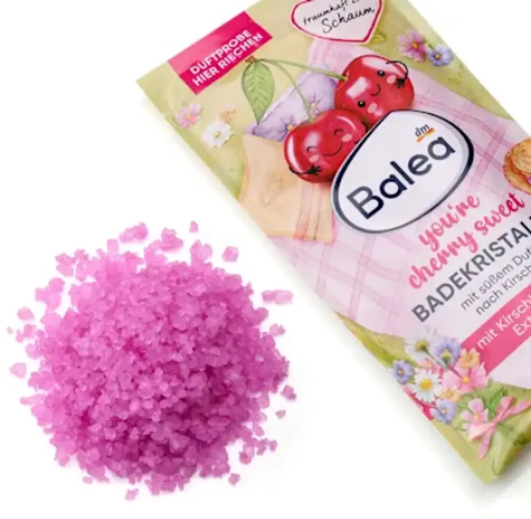 Balea You're Cherry Sweet Badkristallen 80g - Kersenbloesem & Kers