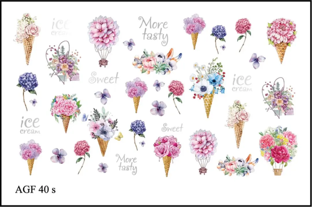 Korneliya Airbrush Waterdecal AGF 40 Silver