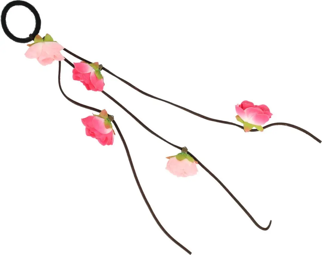 Haarsoires Haarelastiek Bloemen 4cm