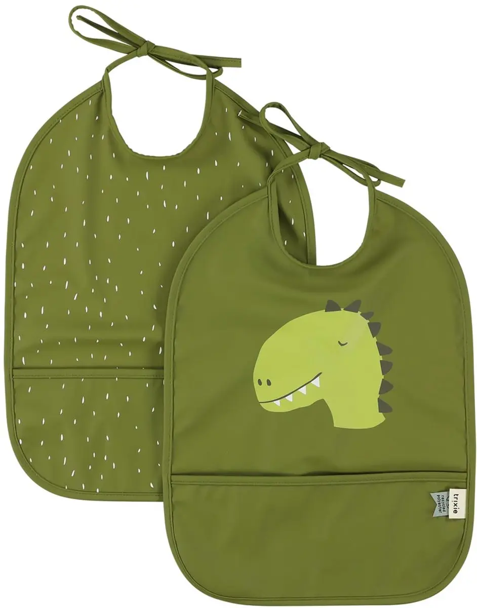 Trixie Afwasbaar Slabbetje Mr. Dino 2-pack
