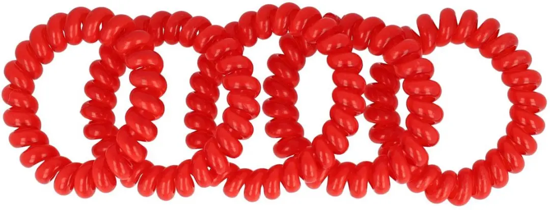 Haarsoires Invisibobble Basic Telefoondraad Rood - 5 Stuks